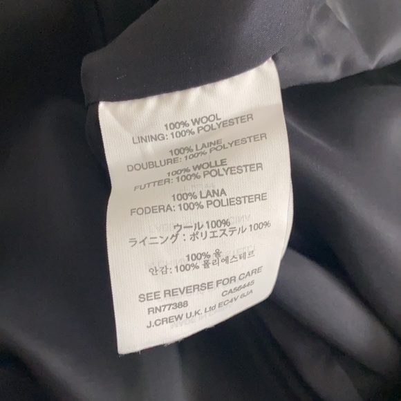 J. Crew Navy Wool No 2 Pencil Skirt Sz 8P - Picture 9 of 9